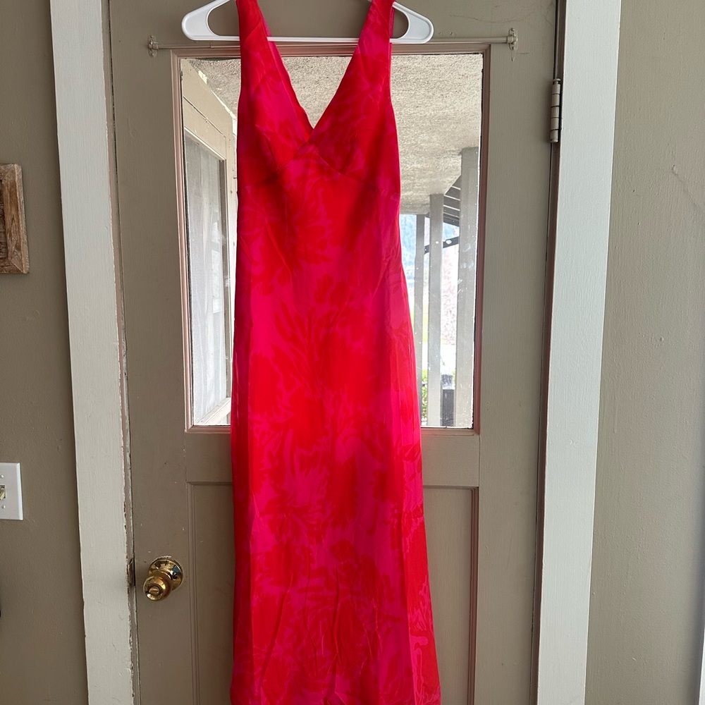 Hello Molly Red and Pink Dress